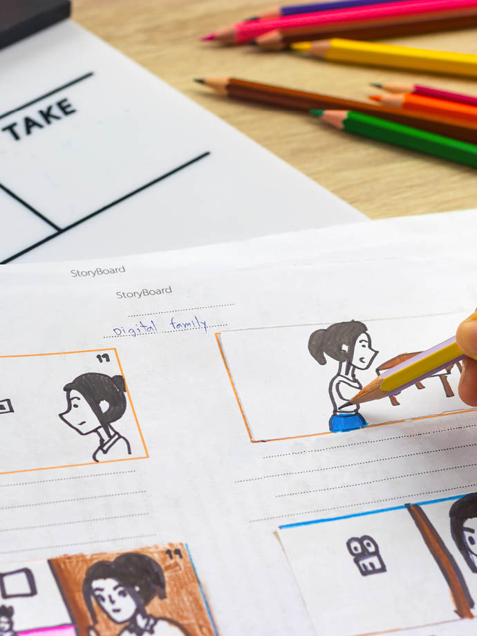 Image for School Holiday Program: Visual Storytelling - Storyboarding for Green Screen Filmmaking